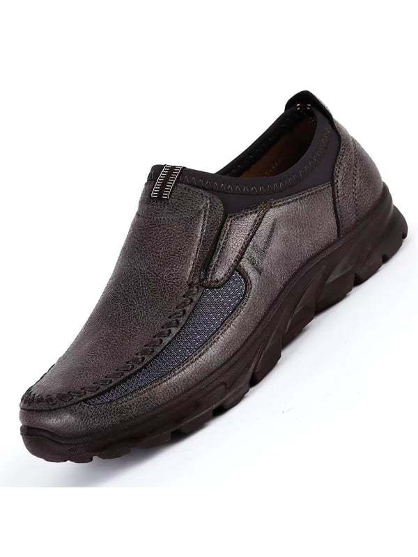 Men's Fashion Solid Leather Shoes