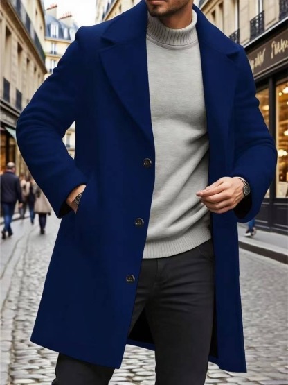 2025 Hot Selling Slim-Fit Collared Coat