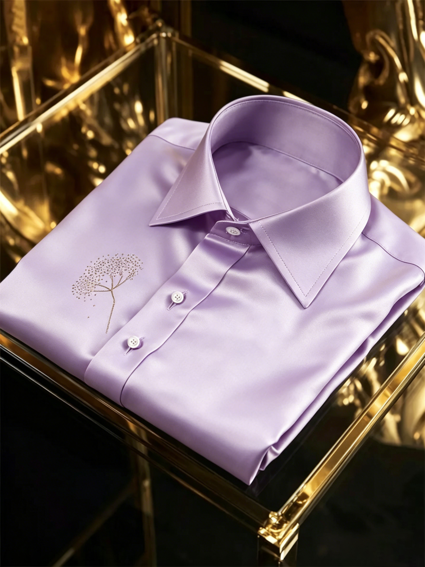 Men's Elegant Satin Business Shirt
