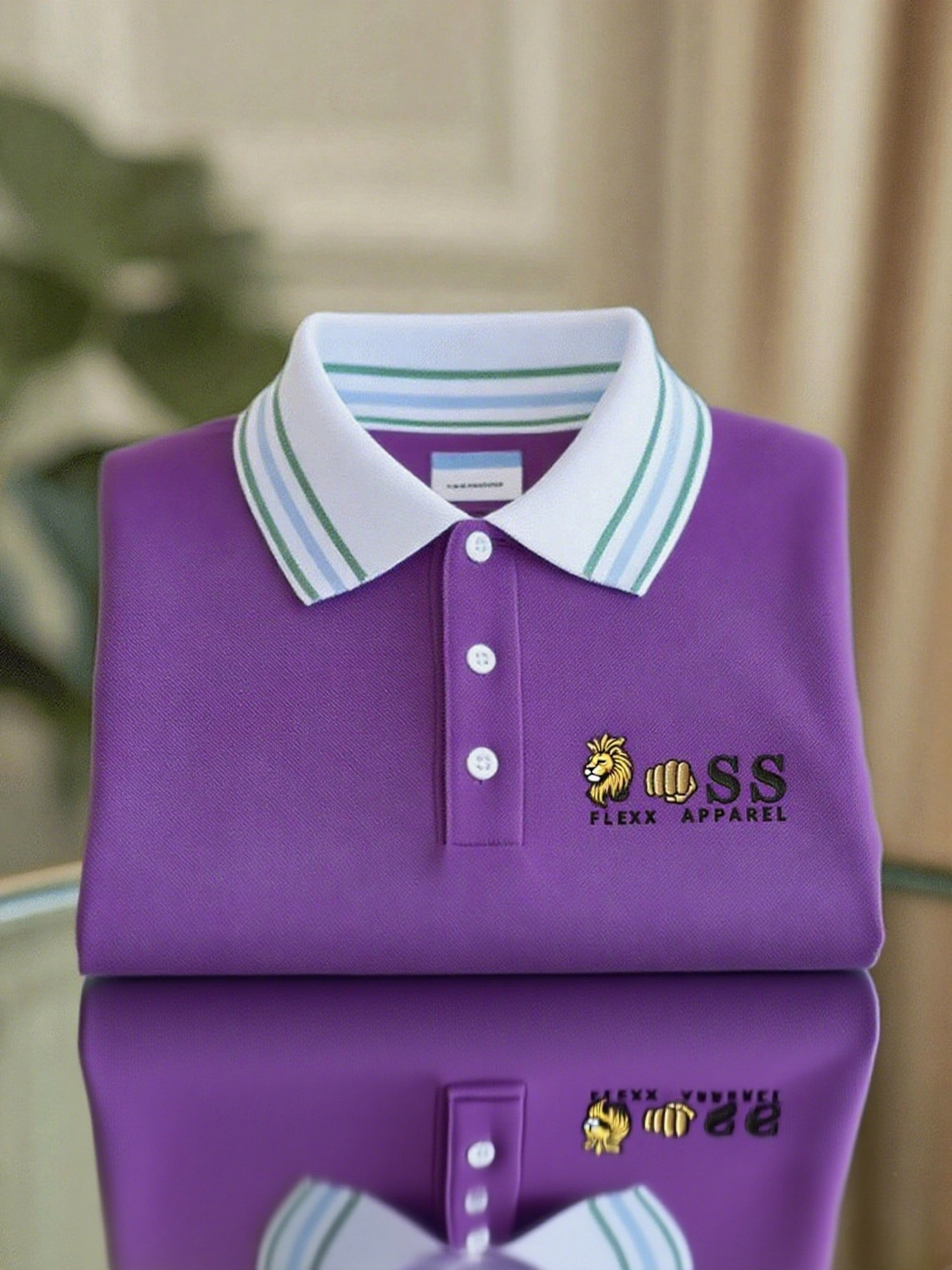 Men's Business Casual Printed Polo Shirt