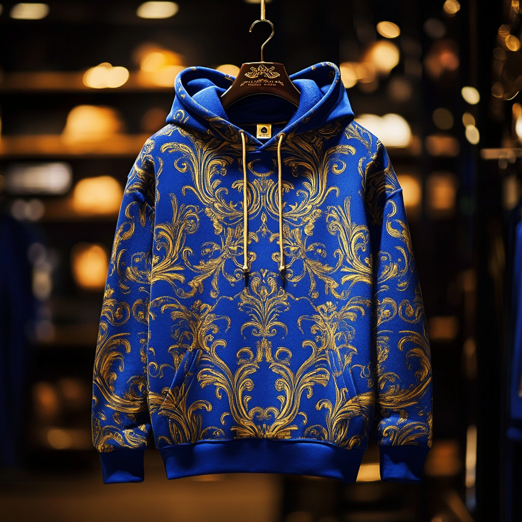 Barocco Art Print Hoodie Men