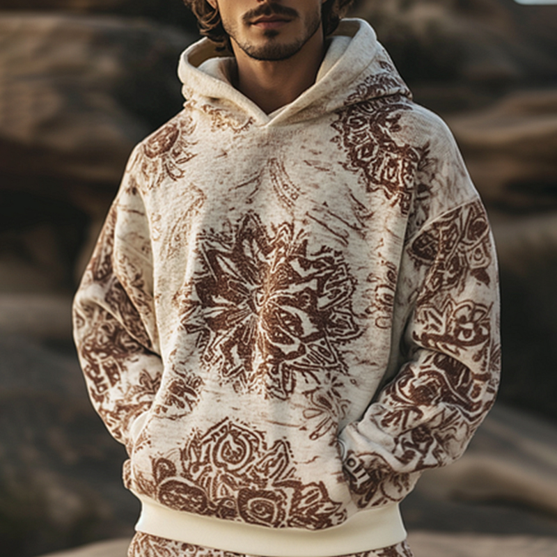 Daily Leisure Printed Hoodie