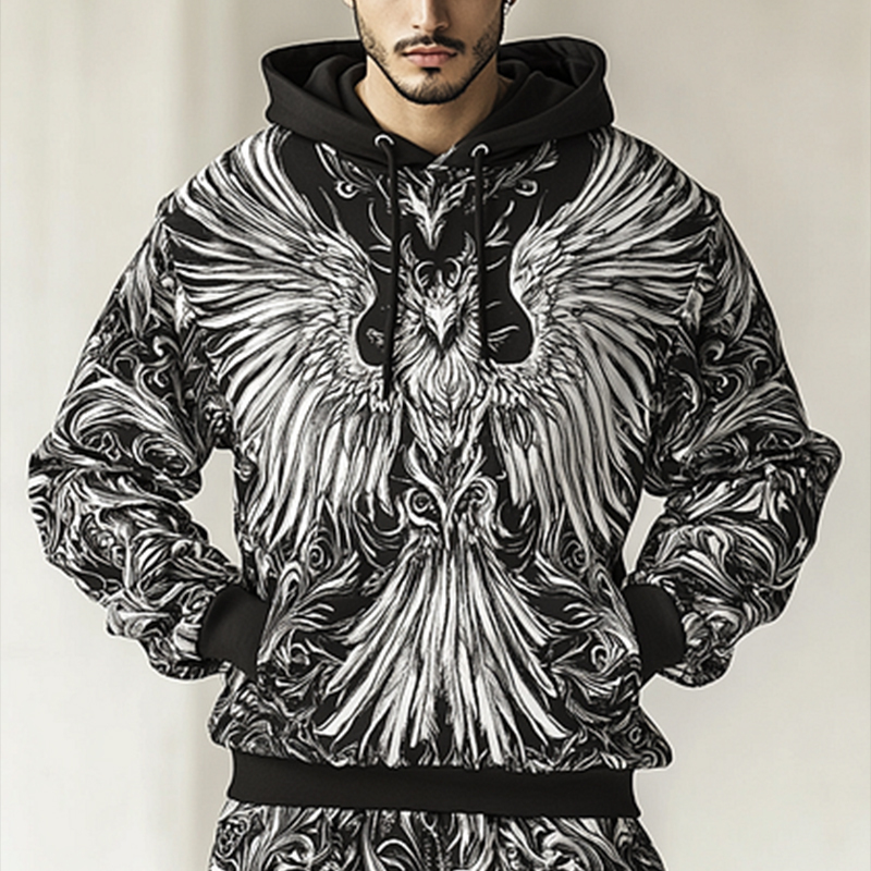 Daily Leisure Printed Hoodie