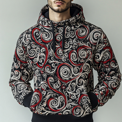 Daily Leisure Printed Hoodie