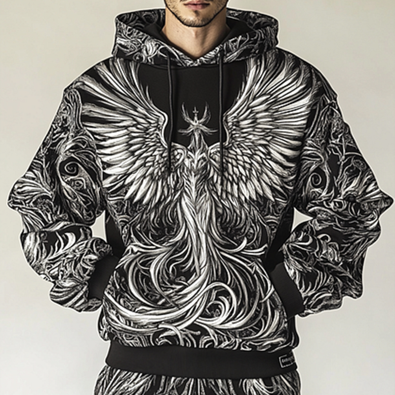 Daily Leisure Printed Hoodie