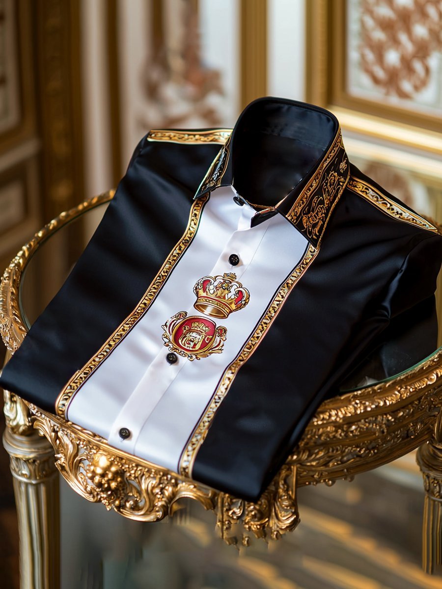 Men's Silk Luxury Business Long Sleeve Shirt