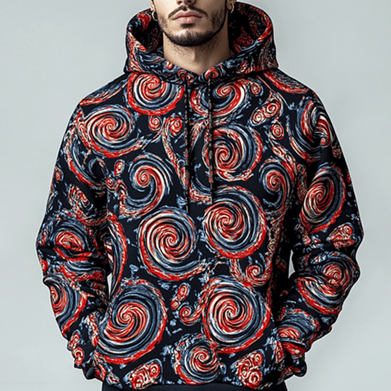 Daily Leisure Printed Hoodie