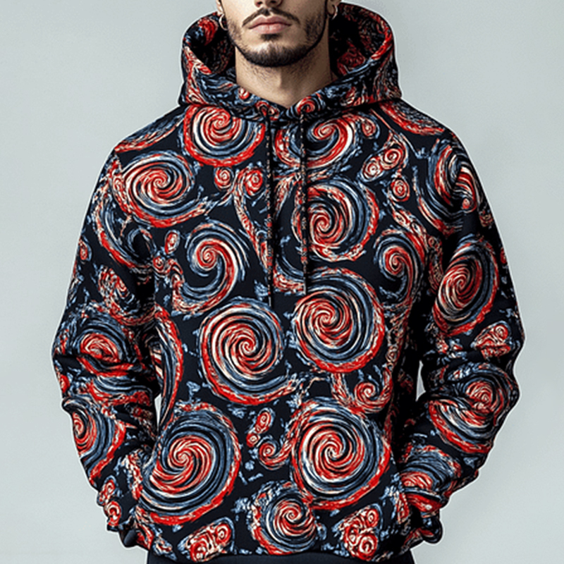 Daily Leisure Printed Hoodie