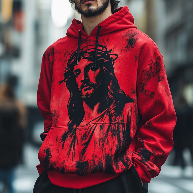 Daily Leisure Printed Hoodie