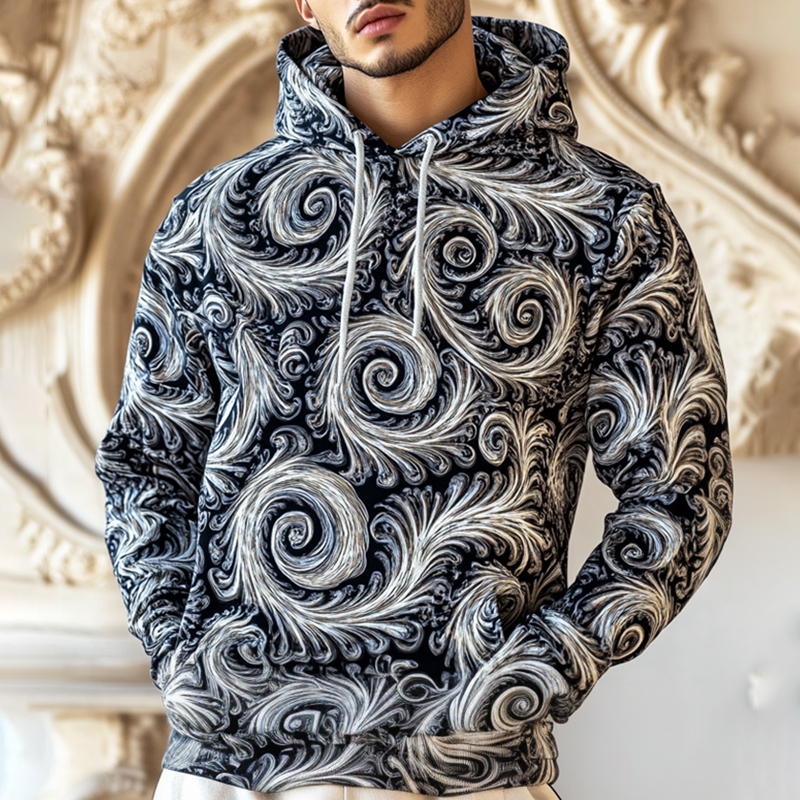 Daily Leisure Printed Hoodie