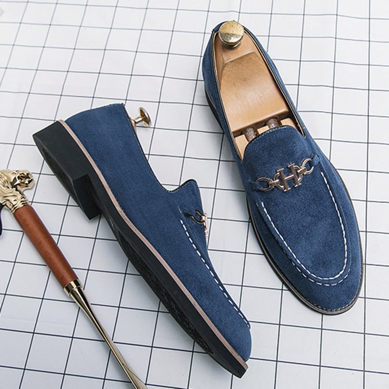 Fashion Trend British Style Business Casual Suede Loafers