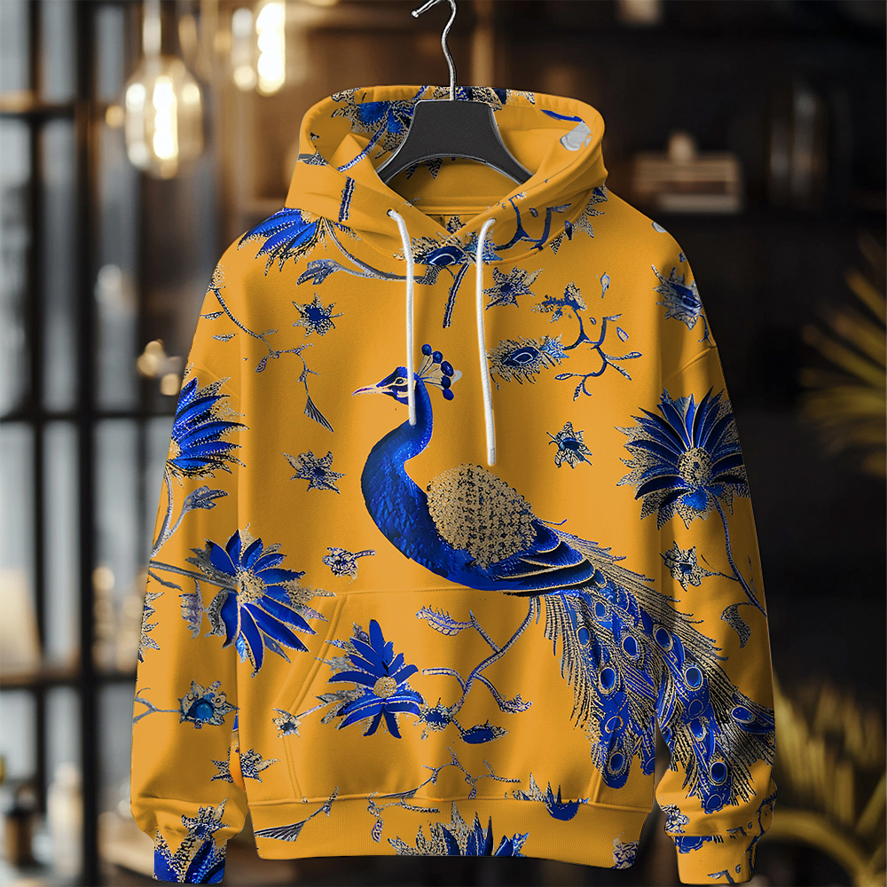 Fall/Winter Casual Warm Fashion Print Hoodies For Men