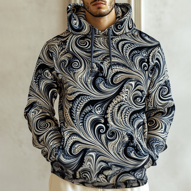 Daily Leisure Printed Hoodie