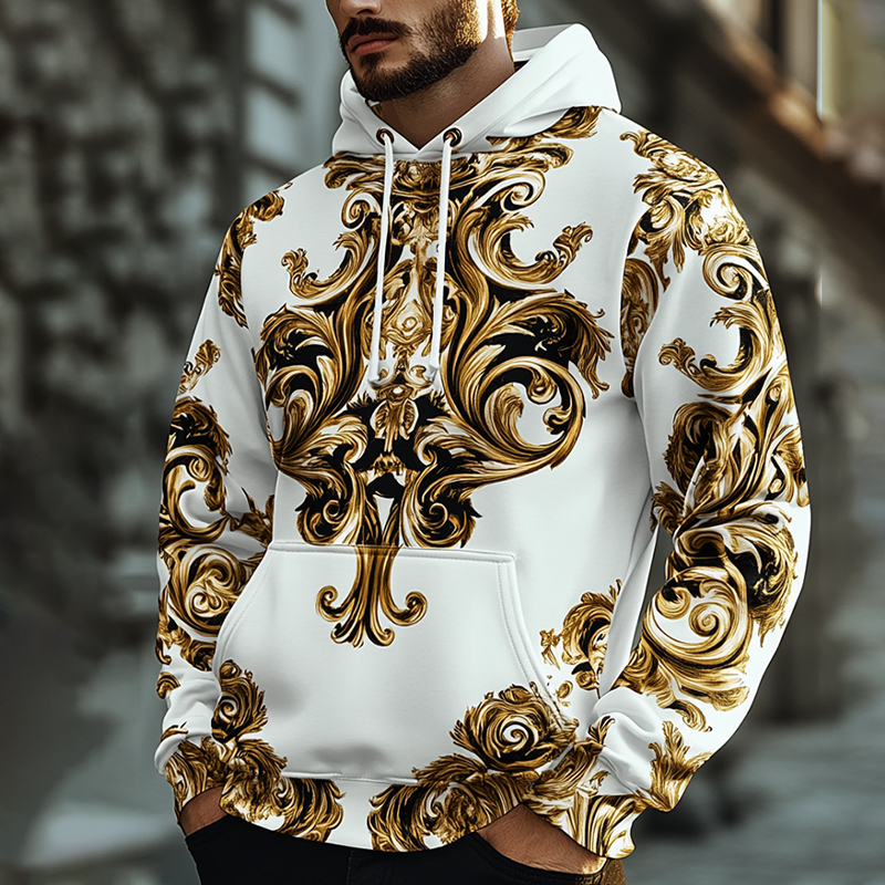 Daily Leisure Printed Hoodie