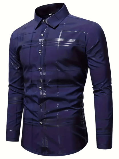 Men's Plaid Business Casual Shirt