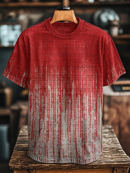 Men's Retro Casual Short Sleeve T-Shirt