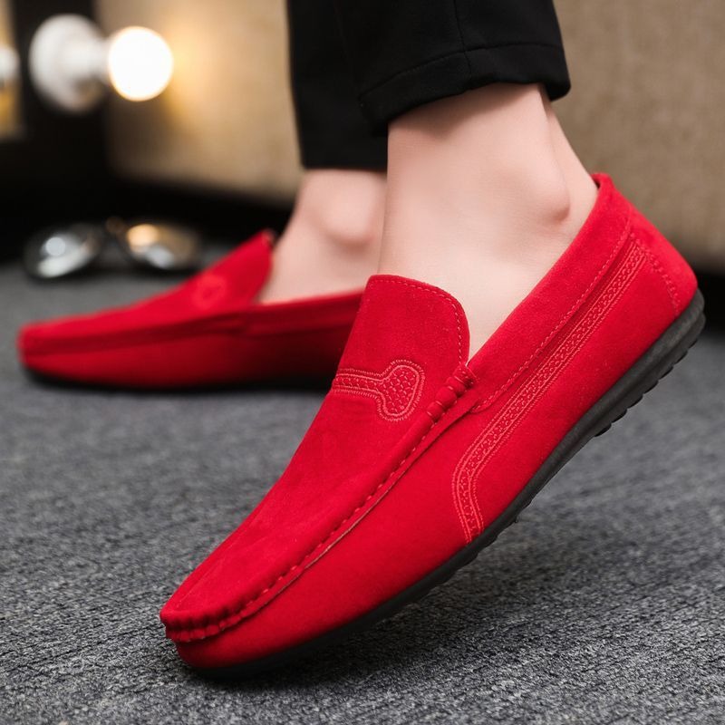 Simple Casual And Soft Pigskin Leather Loafers
