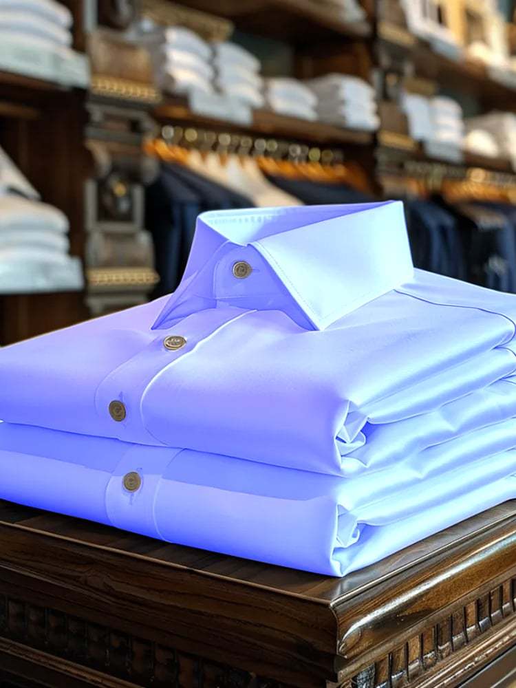 Men's Luxury Romantic Contrast Color Print Long Sleeve Shirt