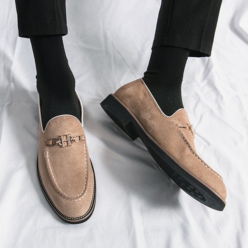 Fashion Trend British Style Business Casual Suede Loafers