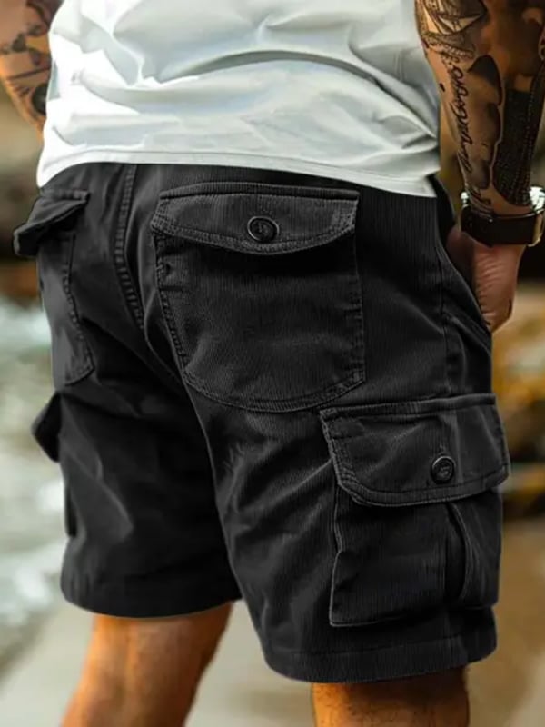 Men's Vintage Multi-Pocket Cargo Shorts