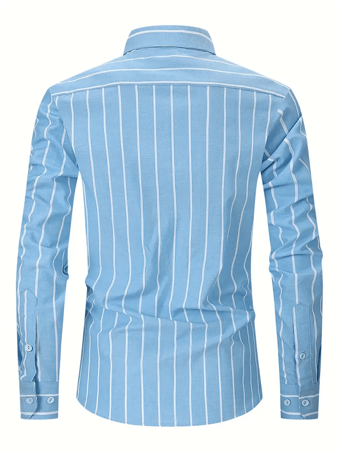 Men's Striped Business Casual Shirt