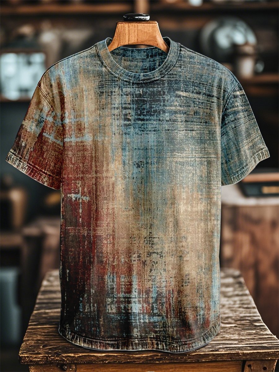 Men's Retro Casual Short Sleeve T-Shirt