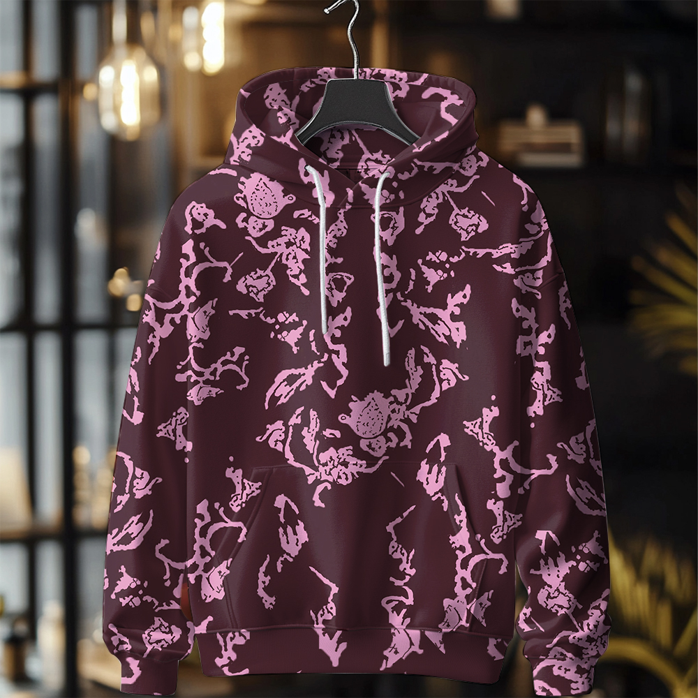 Fall/Winter Casual Warm Fashion Print Hoodies For Men