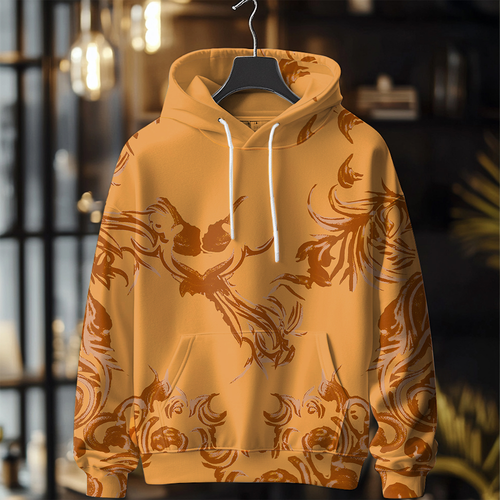 Fall/Winter Casual Warm Fashion Print Hoodies For Men