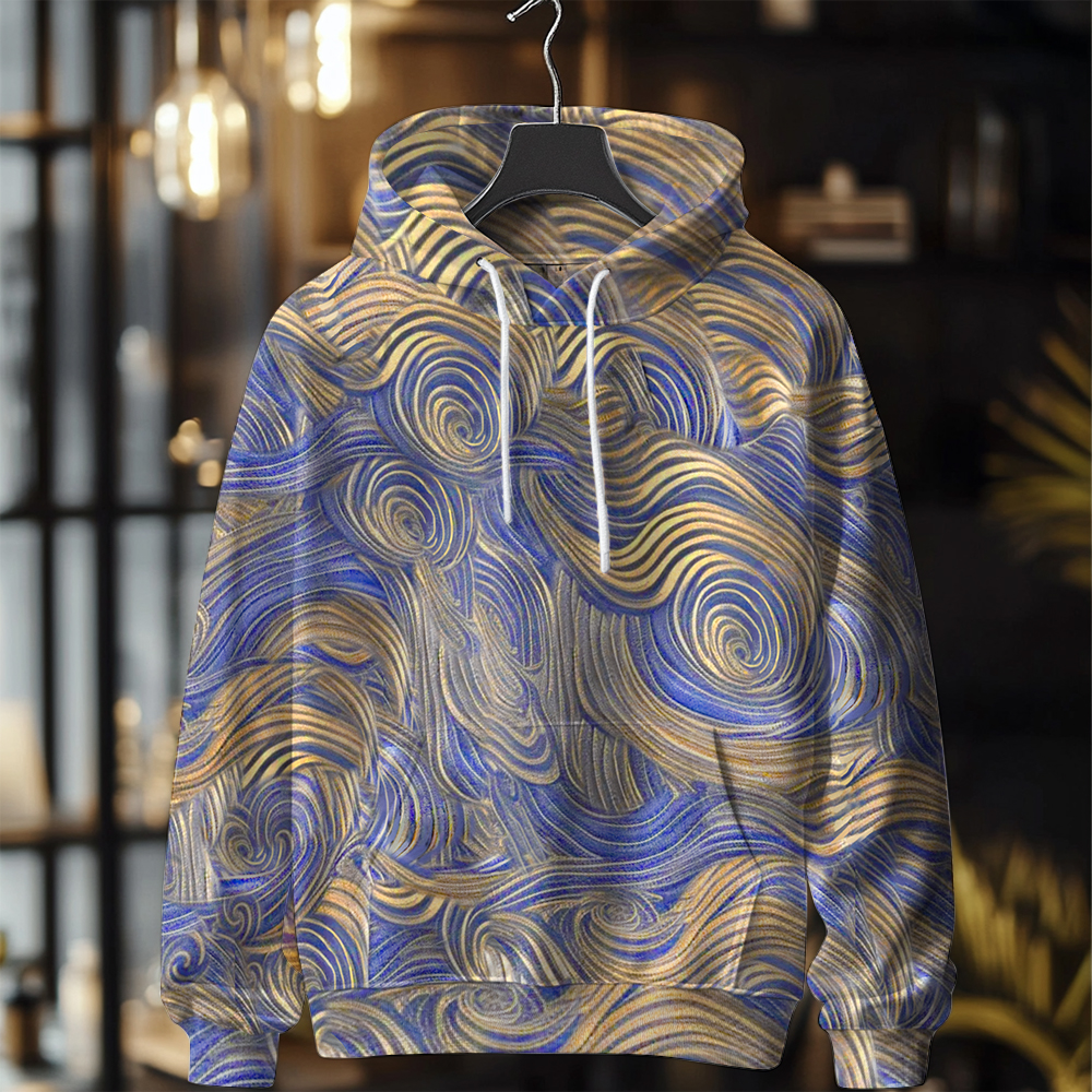 Fall/Winter Casual Warm Fashion Print Hoodies For Men