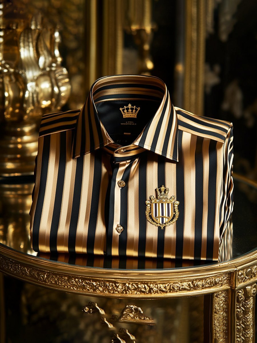 Men's Satin Luxe Long Sleeve Button Down Shirt