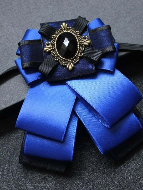 Men's Satin Double Layer Formal Suit Banquet Bow Tie