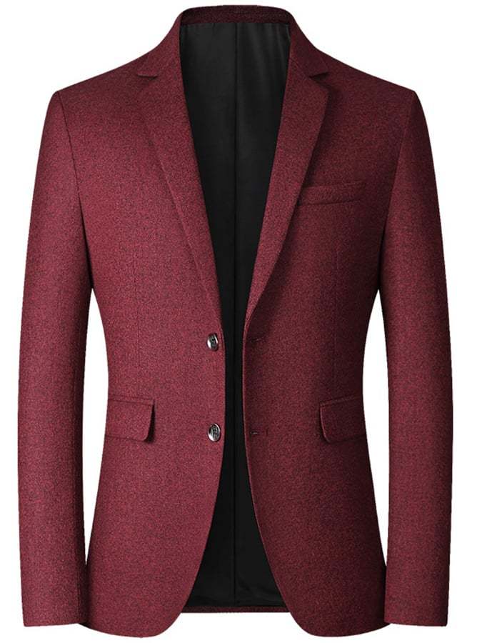 Solid Color Gentleman Business Casual Slim Suit Jacket