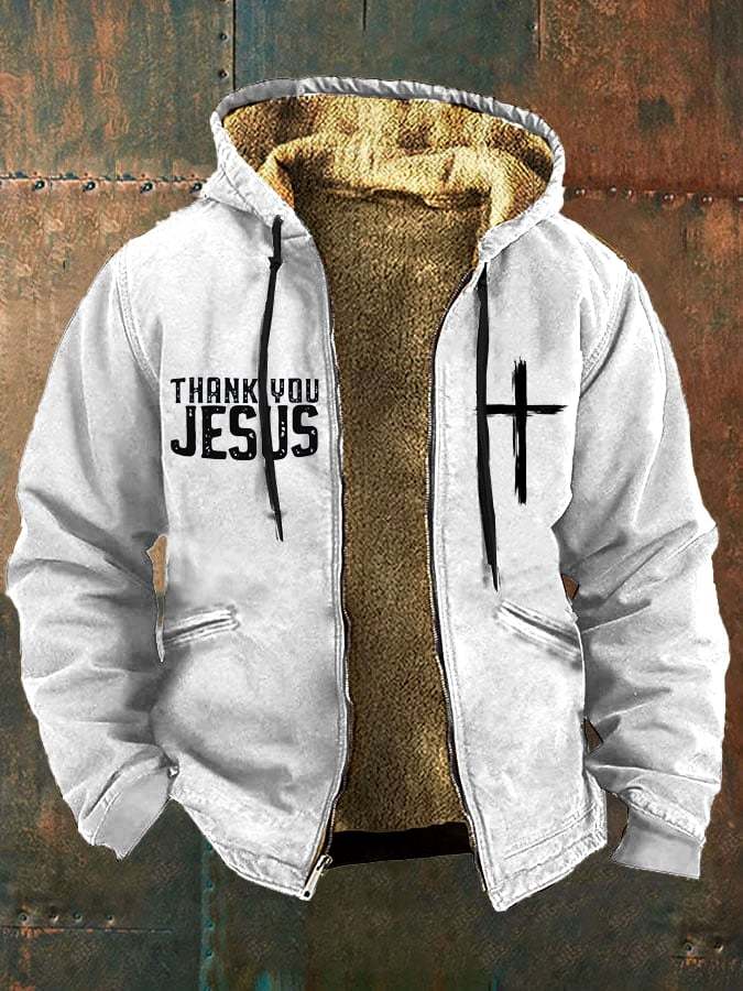 Men's Faith in God Fleece Jacket Multicolor