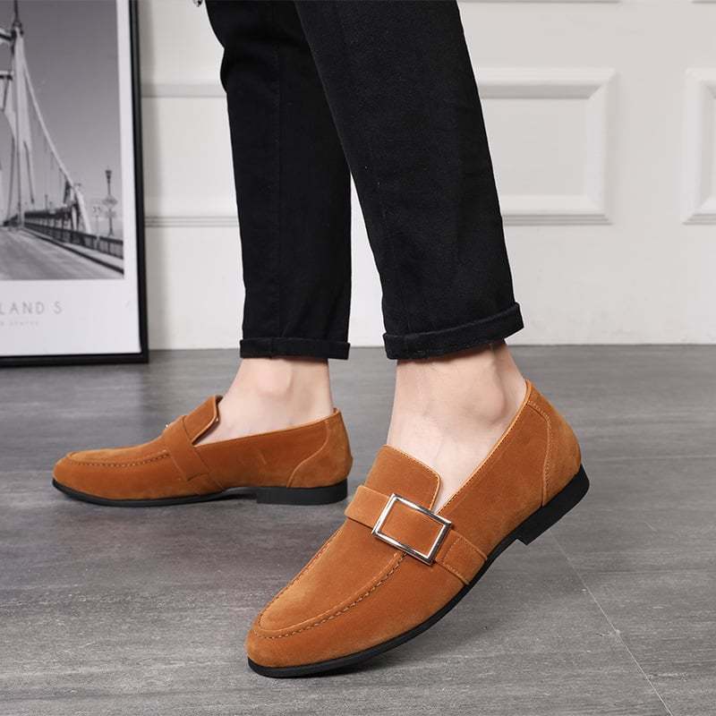 Fashion Casual All-Match Suede Peas Shoes