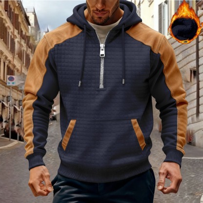 Men's color-blocked hoodie