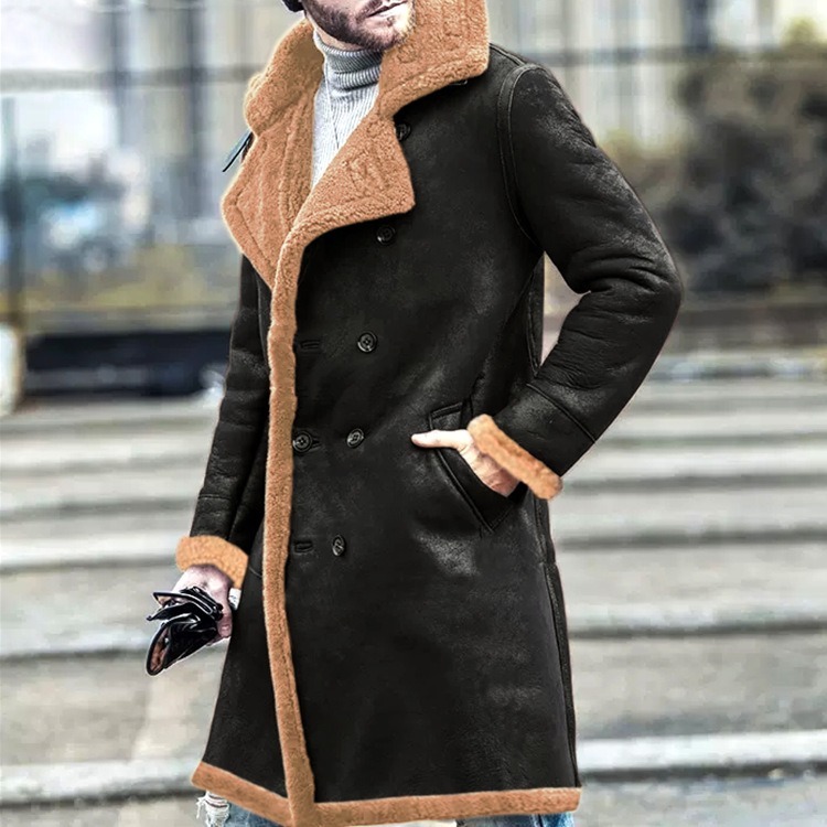 Men's Suede Fur Integrated Thickened Jacket