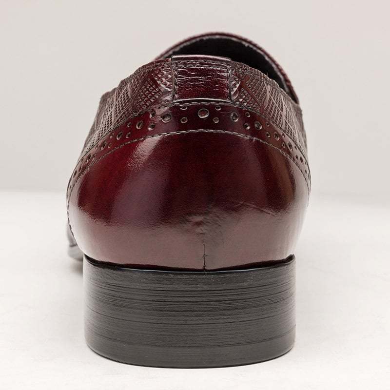 Fashion Carved Buckle Design Business Men'S Leather Shoes