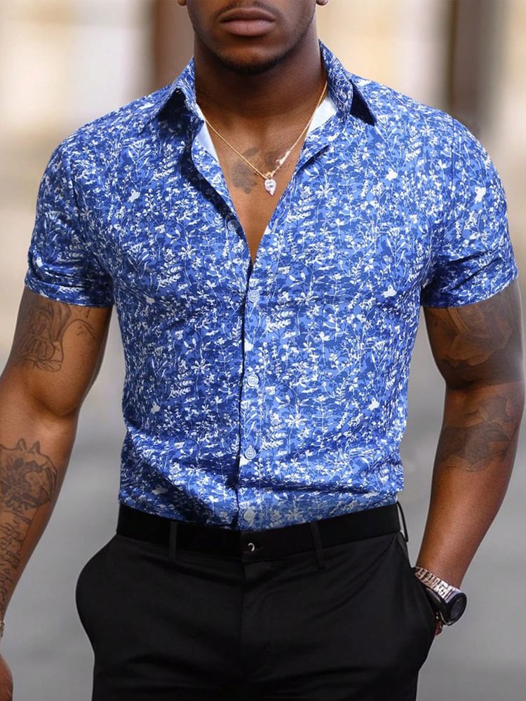 Men's Business Short-sleeved Shirt