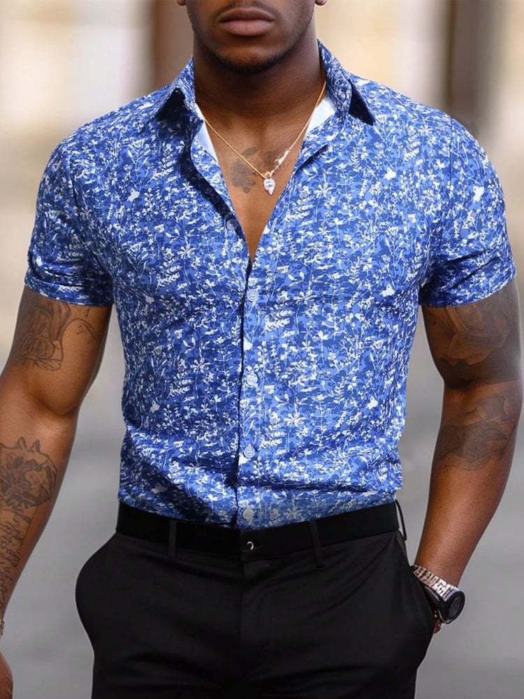 Men's Business Short-sleeved Shirt