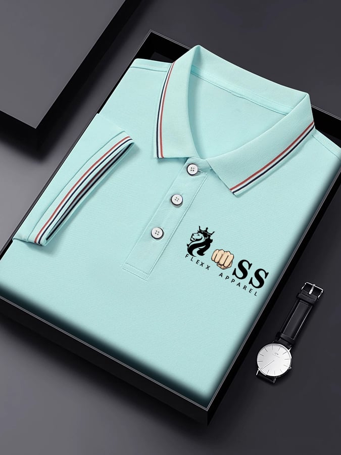 Men's Business Contrast Polo
