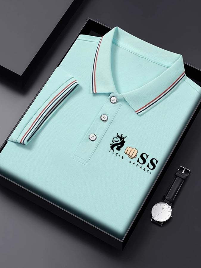 Men's Business Contrast Polo