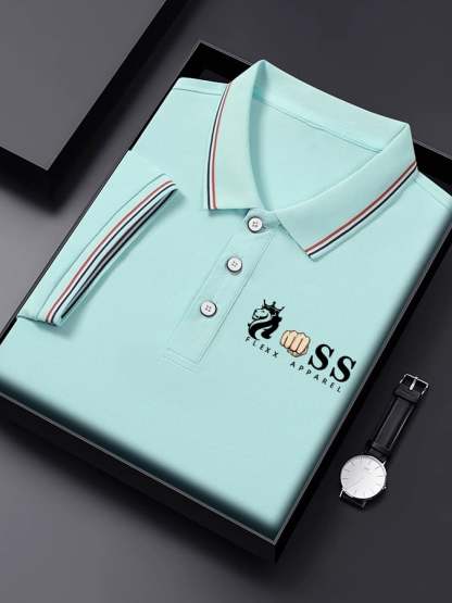 Men's Business Contrast Polo