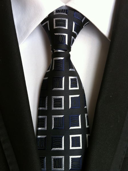 Men's Retro Gentleman Wedding Busines Shirt Tie