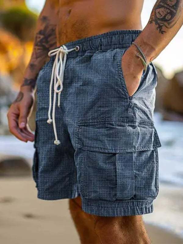Men's Vintage Multi-Pocket Cargo Shorts
