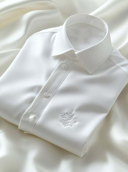 Men's Business Casual Lapel Short Sleeve Shirt