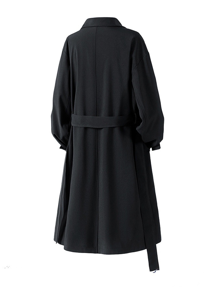 2025 Men's Autumn New American Style Mid-Length Trench Coat