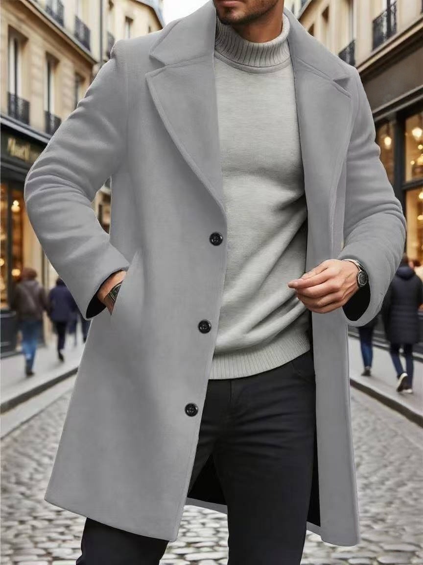 2025 Hot Selling Slim-Fit Collared Coat