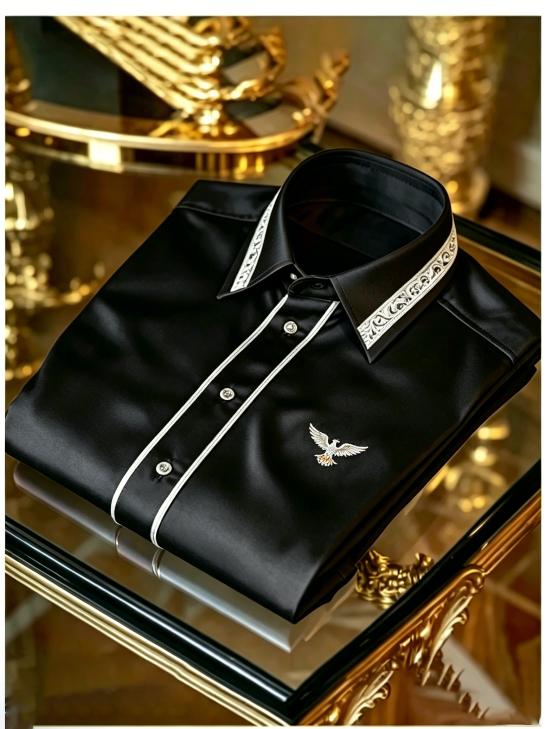 High Quality Men's Satin Business Shirt