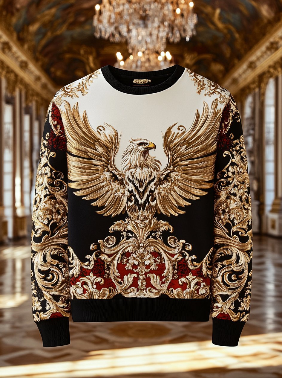 Men's Vintage Luxury Crew Neck Sweatshirt