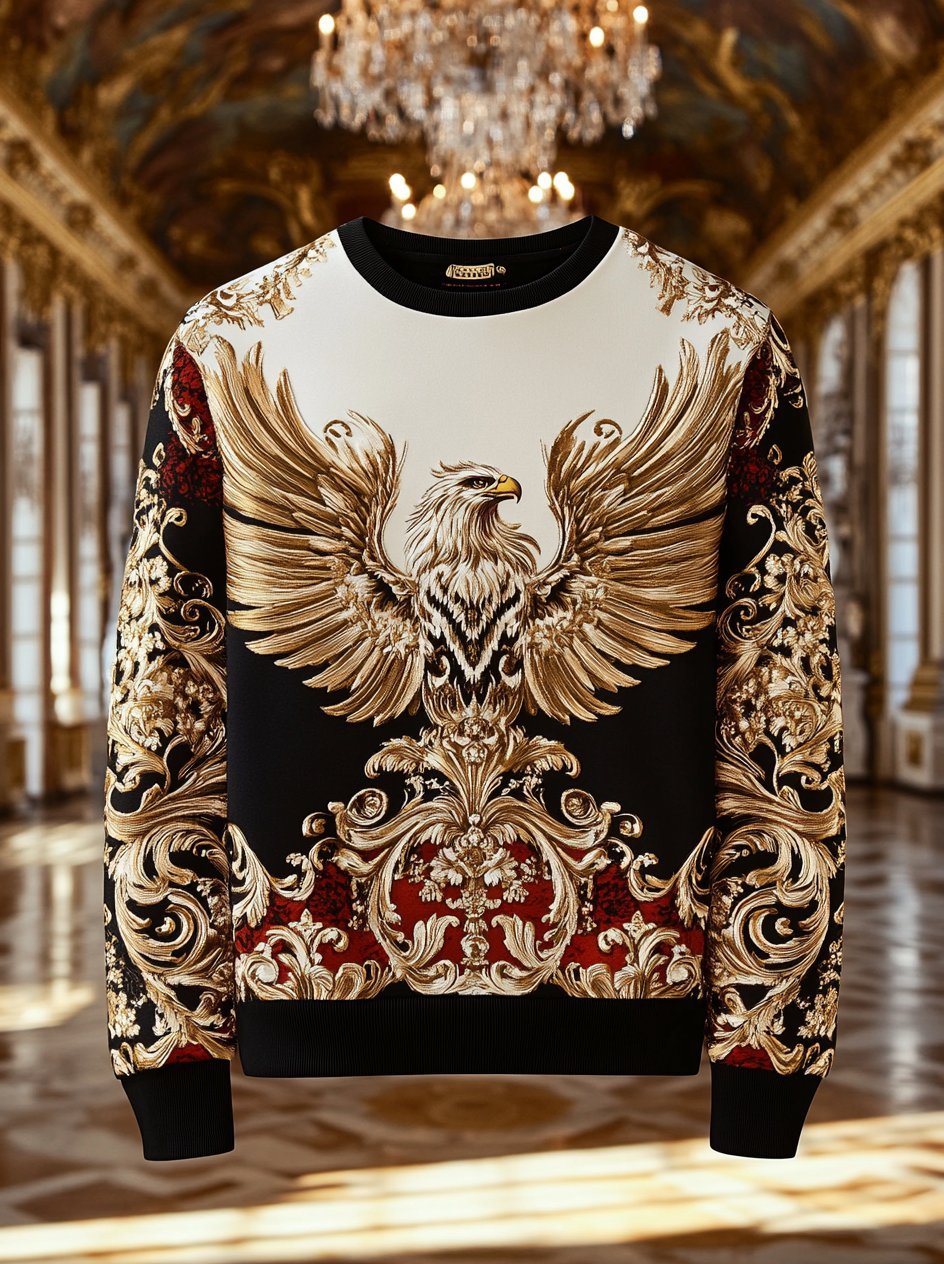 Men's Vintage Luxury Crew Neck Sweatshirt